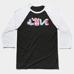 Gnome Love Spring Baseball T-Shirt